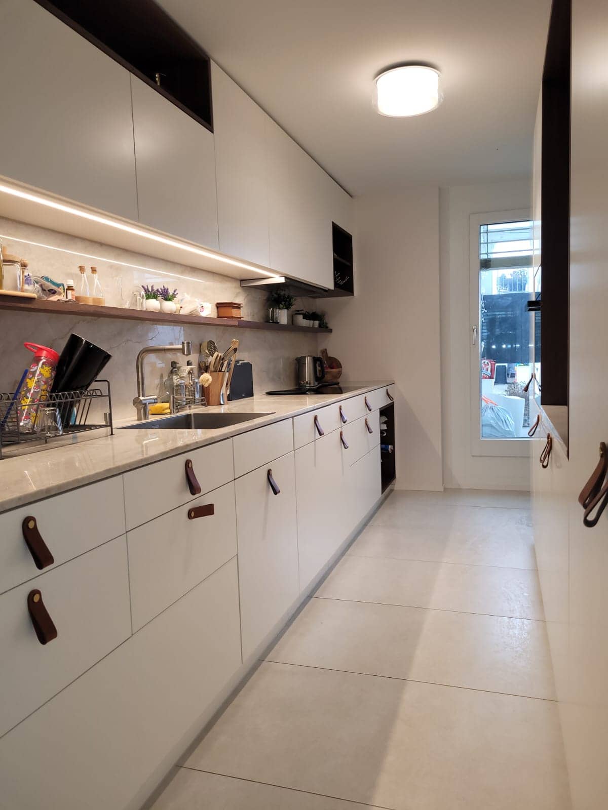 After cleaning kitchen
