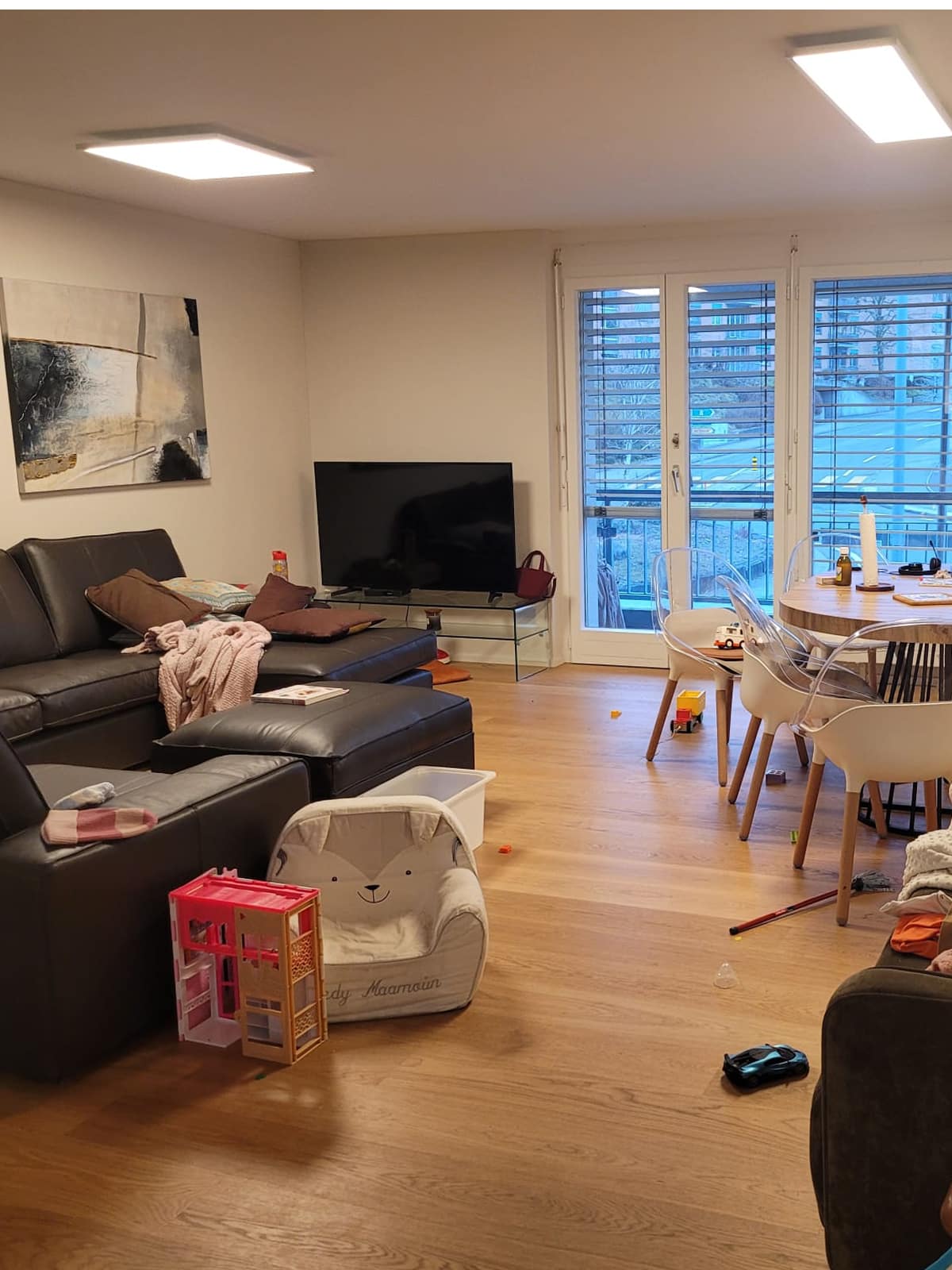 Before cleaning living